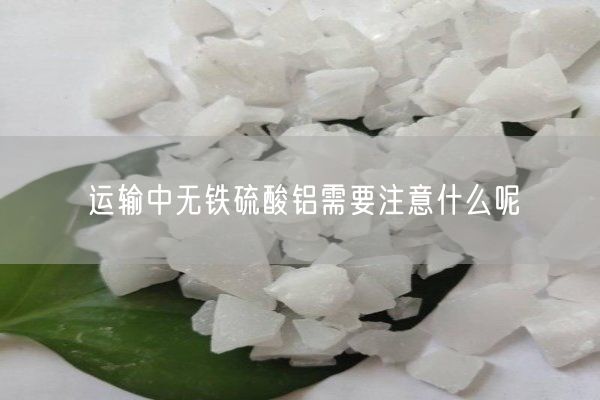 运输中无铁硫酸铝需要注意什么呢(图3)