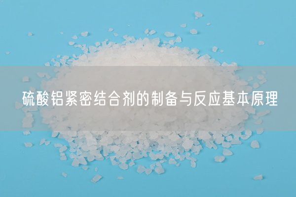 硫酸铝紧密结合剂的制备与反应基本原理(图7)