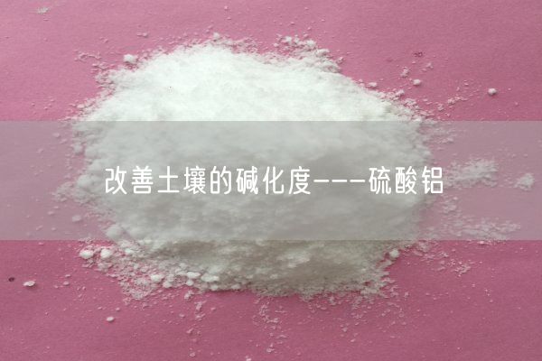改善土壤的碱化度---硫酸铝(图2)