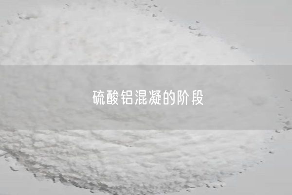 硫酸铝混凝的阶段(图2)