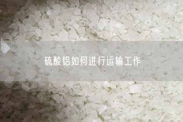 硫酸铝如何进行运输工作(图2)