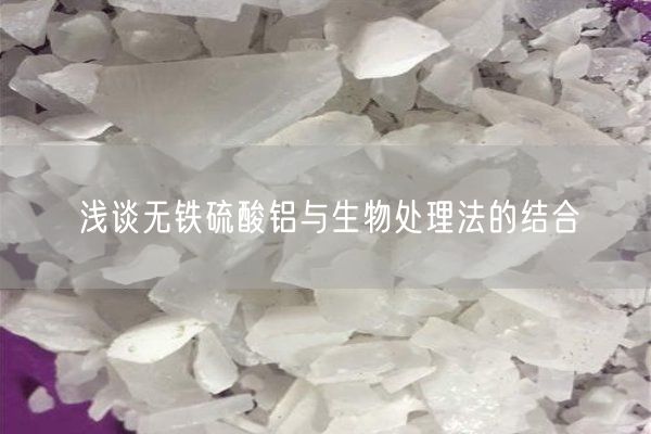 浅谈无铁硫酸铝与生物处理法的结合(图3)