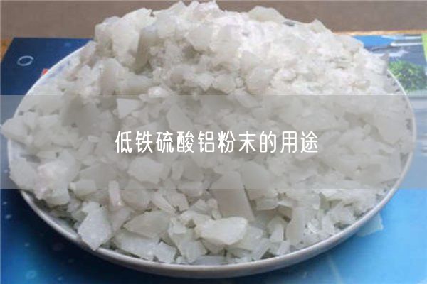 低铁硫酸铝粉末的用途(图1)