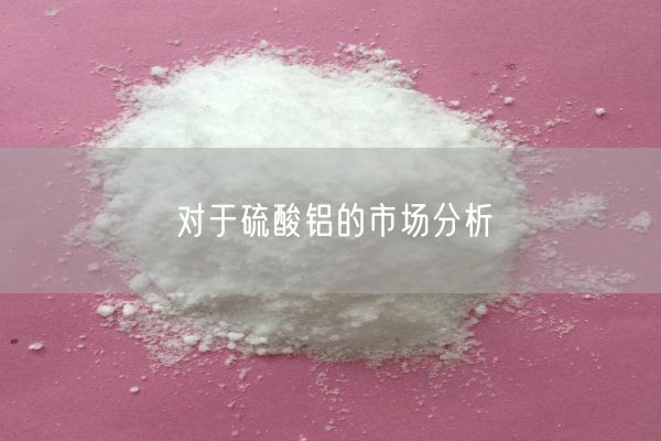 对于硫酸铝的市场分析(图8)