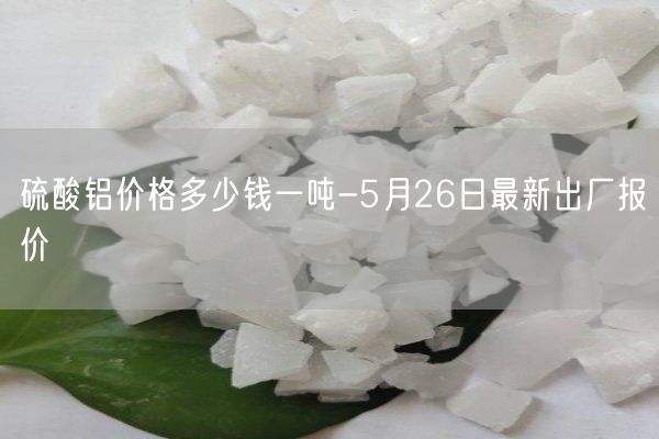 硫酸铝价格多少钱一吨-5月26日最新出厂报价(图2)