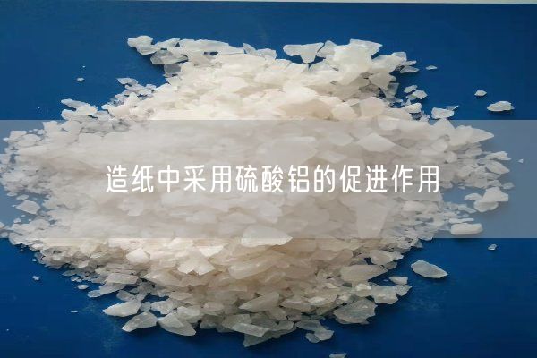 造纸中采用硫酸铝的促进作用(图1)